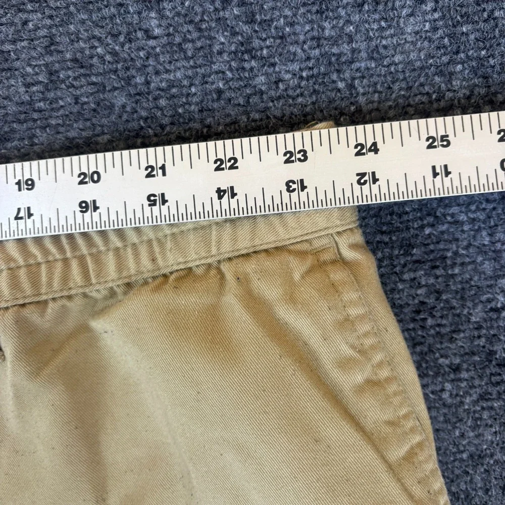 Haband's Ice House Tan Flannel Lined Slacks Pants Men 48x29 Tan Cotton High Rise